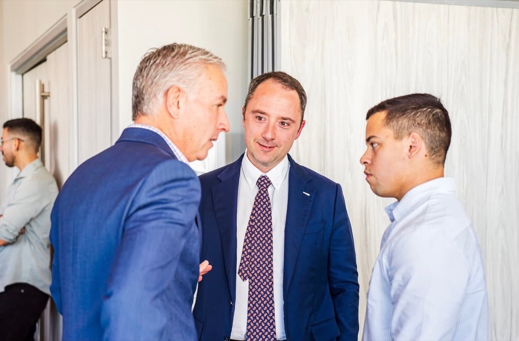 Professional meeting with executives